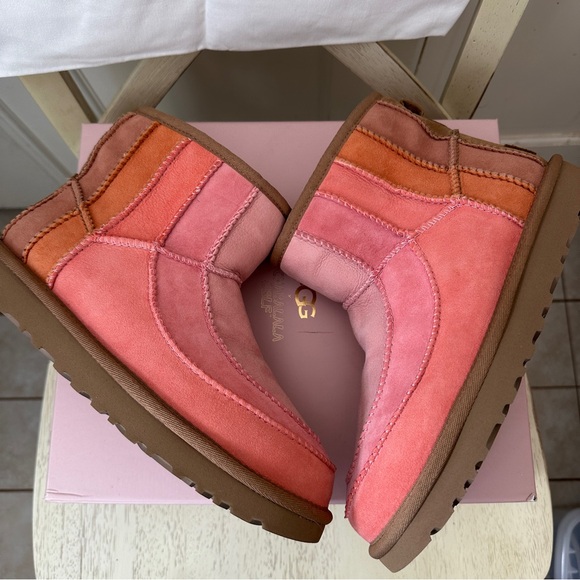 NIB Ugg x Tschabalala self classic repeated mini, pink 8US, 39EU - Picture 7 of 12
